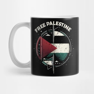 Free Palestine // Retro Palestine flag Mug